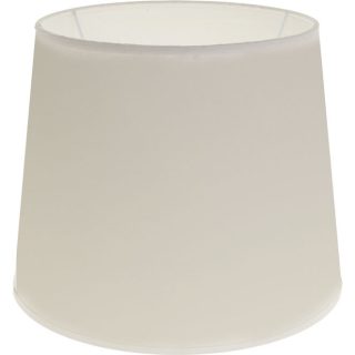 Abat-jour CIPRIOTA redondo cónico tela PVC802 com encaixe E27 Alt.20xD.25cm bege