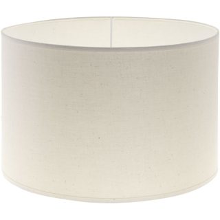 Abat-jour CIPRIOTA redondo tela PVC8886 com encaixe E27 Alt.20xD.30cm natural (cru)