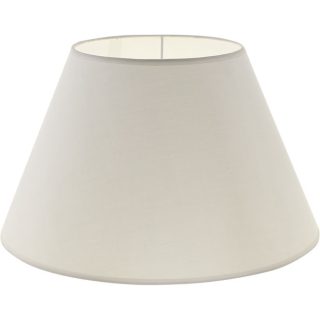 Abat-jour CIPRIOTA redondo cónico tela PVC802 com encaixe E27 Alt.21xD.35cm beje