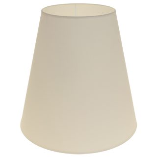Abat-jour CIPRIOTA redondo cónico tela PVC802 com encaixe E27 Alt.35xD.34,5cm bege