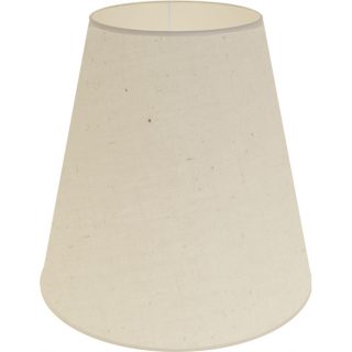 Abat-jour CIPRIOTA redondo cónico tela PVC8886 com encaixe E27 Alt.35xD.34,5cm natural (cru)