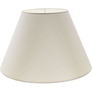 Abat-jour CIPRIOTA redondo cónico tela PVC802 com encaixe E27 Alt.28xD.45cm bege