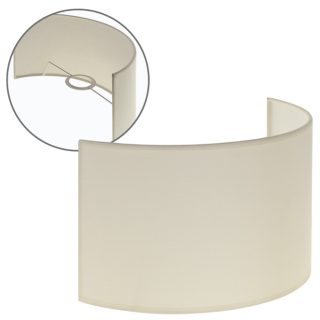 Abat-jour CIPRIOTA redondo tela PVC802 com encaixe E27 C.30xL.14xAlt.17cm bege