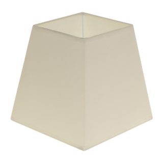 Abat-jour CIPRIOTA quadrado prisma tela PVC802 com encaixe E27 C.15xL.15xAlt.14,5cm bege