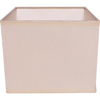Abat-jour ESPANHOL quadrado com encaixe E14 C.16xL.16xAlt.13cm bege