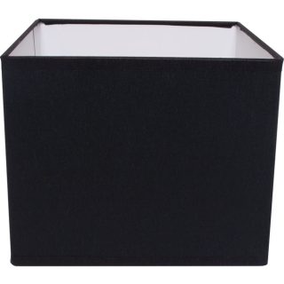 Abat-jour ESPANHOL quadrado com encaixe E14 C.16xL.16xAlt.13cm preto