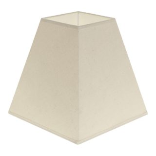 Abat-jour CIPRIOTA quadrado prisma tela PVC8886 com encaixe E27 C.20xL.20xAlt.20cm natural (cru)