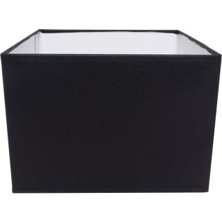 Abat-jour GREGO quadrado com encaixe E14 C.20xL.20xAlt.15cm preto