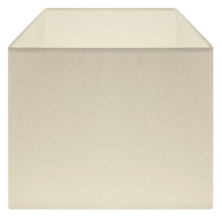 Abat-jour CIPRIOTA quadrado tela PVC8886 com encaixe E27 C.30xL.30xAlt.22cm natural (cru)