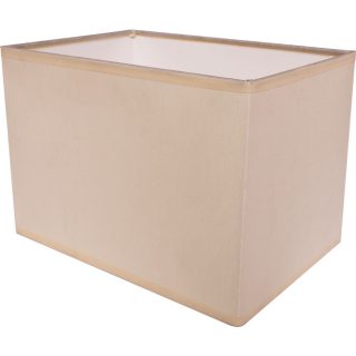 Abat-jour KOSOVAR rectangular com encaixe E14 C.20xL.14xAlt.14cm bege