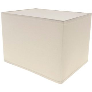 Abat-jour KOSOVAR rectangular com encaixe E14 C.20xL.14xAlt.14cm cru