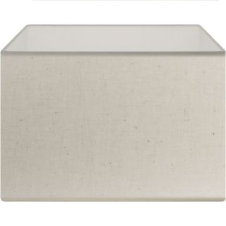 Abat-jour CIPRIOTA rectangular tela PVC8886 com encaixe E27 C.30xL.20xAlt.22cm natural (cru)