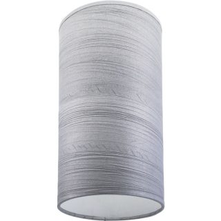Abat-jour ROMENO redondo tela Sari com encaixe E14 Alt.26,5xD.14cm cinzento