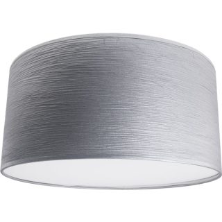Abat-jour ROMENO redondo com tampa tela Sari com encaixe E14 Alt.17xD.50cm cinzento