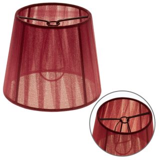 Abat-jour AUSTRALIANO redondo cónico com pinça Alt.10xD.12cm bordeaux