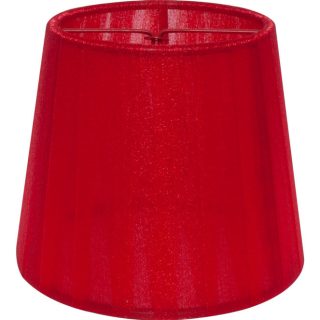 Abat-jour AUSTRALIANO redondo cónico com pinça Alt.10xD.12cm vermelho