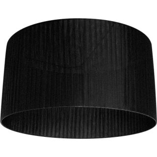 Abat-jour NEOZELANDÊS redondo grande M10 (lira) Alt.30xD.57cm preto