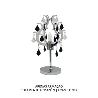 Candeeiro de mesa DEBORAH 1xE14 Alt.46xD.28cm cromado