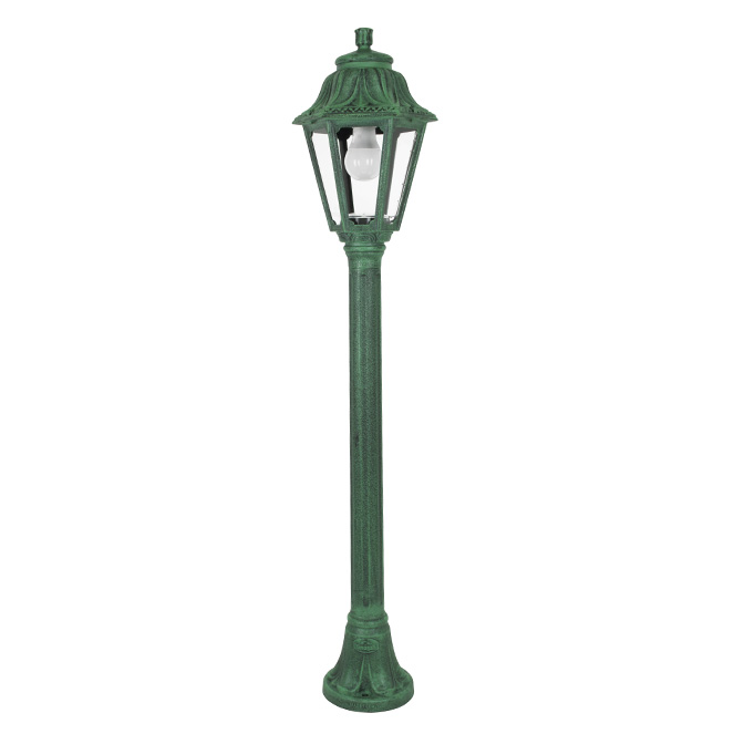 Pilar ANNA 1xE27 8,5W botão CCT (3cores) IP55 Alt.110xD.22cm resina verde