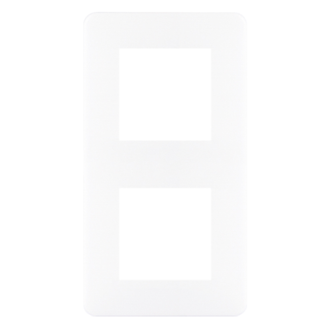 Espelho duplo QUADRO 45 quadrado branco