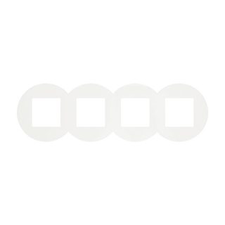 Espelho quádruplo QUADRA45 branco