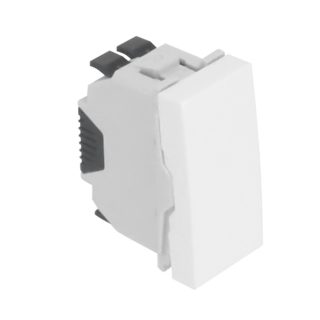 Interruptor unipolar QUADRA45 (1 módulo) 10AX 250Vac preto mate
