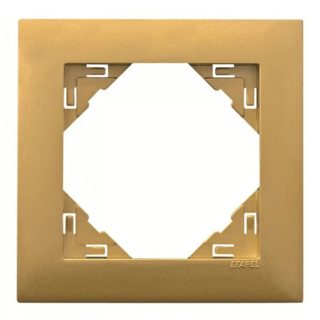 Espelho simples LOGUS 90 dourado