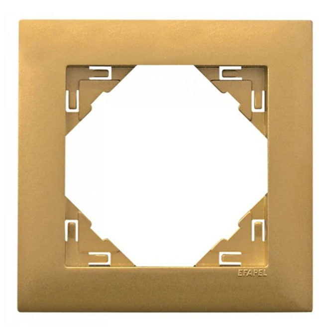 Espelho simples LOGUS 90 dourado