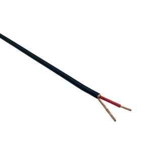 Cabo redondo coaxial FR5FH2R-FX 2x0,5mm2 revestimento PVC preto