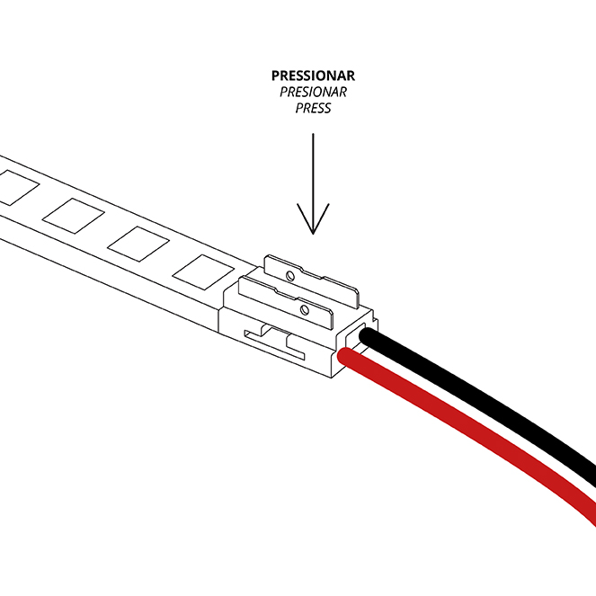 Conector 9 em 1 para Fita LED SMD/COB 1cor 5mm (2pinos) IP20 transparente - Image 3