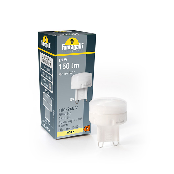 Lâmpada G9 LED 1,7W 3000K 150lm Branca
