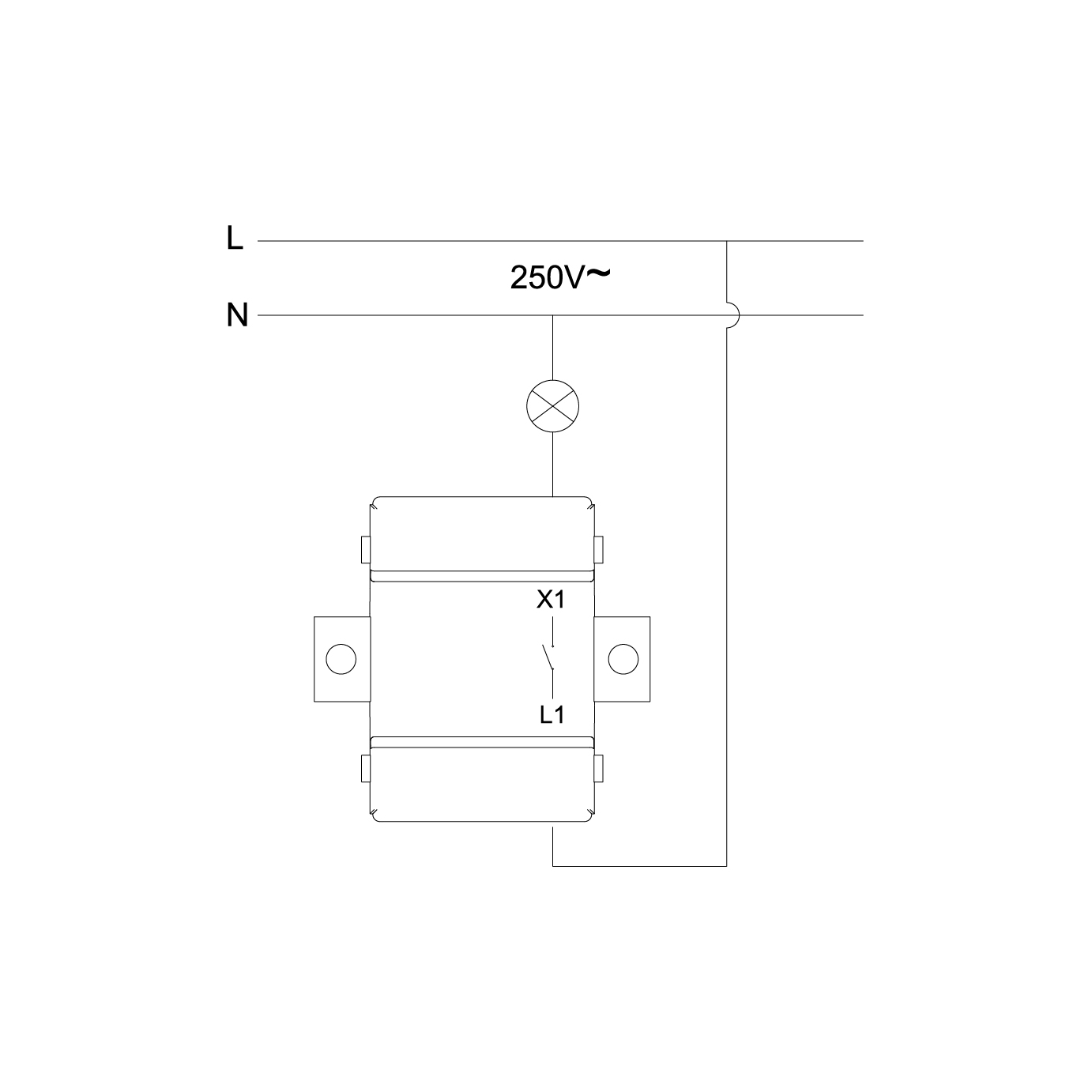 Interruptor bipolar BERT 1 tecla IP54 cinzento - Image 2