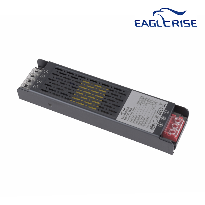 Transformador de tensão constante AC/DC (Driver) 24Vdc 150W 19,8x5,1x2,75cm, em metal