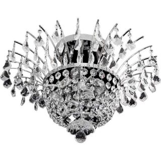 Plafond CONCÊNTRICO 6xE14 Alt.40xD.56cm cromado