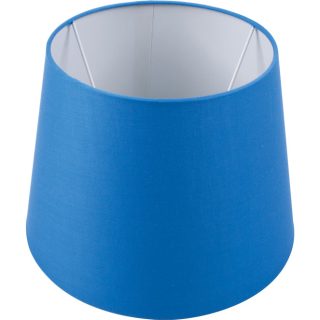 Abat-jour BRITANICO redondo cónico com encaixe E27 Alt.20xD.25,5cm azul