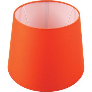 Abat-jour BRITANICO redondo cónico com encaixe E27 Alt.20xD.25,5cm laranja