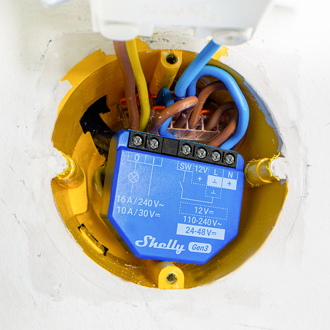 Shelly 1 Gen3 — Relé 1 canal (ON/OFF) 16A Wi-Fi + Bluetooth - Image 2