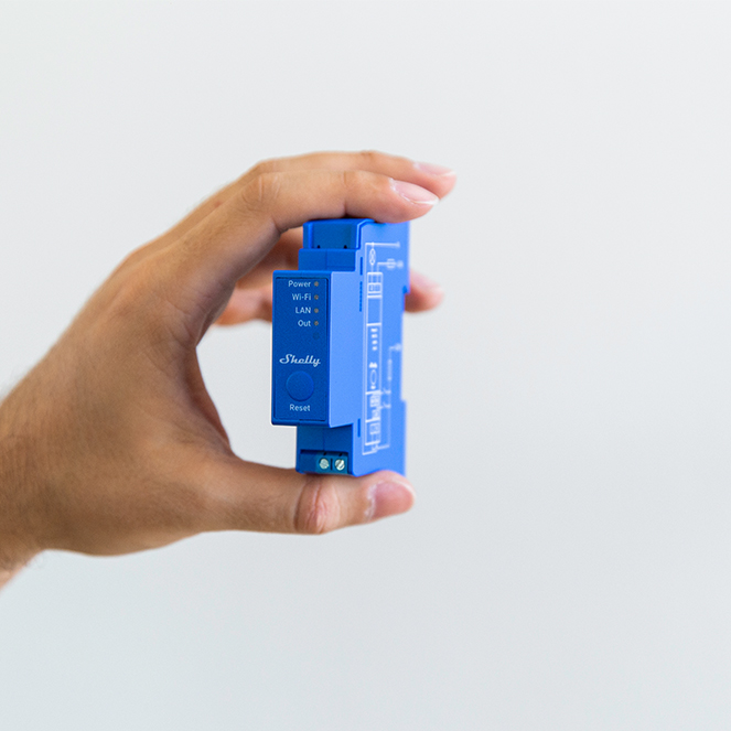 Shelly Pro 1 — Relé 1 canal para calha DIN 16A Wi-Fi + Bluetooth + LAN - Image 3