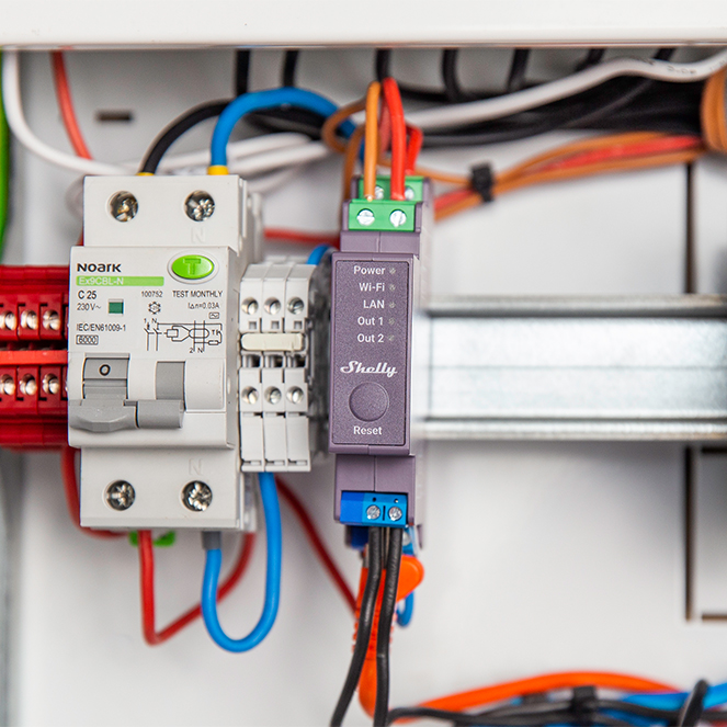 Shelly Pro 2 — Relé 2 canais p/calha DIN 2×16A Wi-Fi + Bluetooth + LAN - Image 3