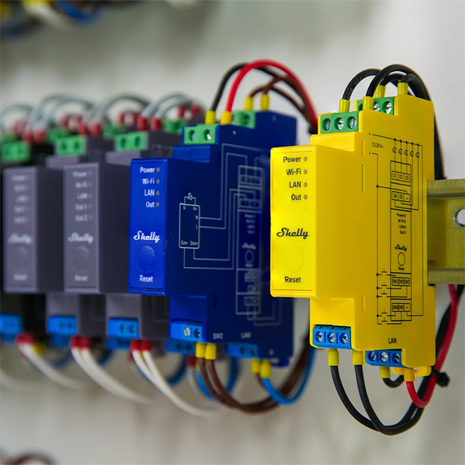 Shelly Pro RGBWW PM — Controlador LED 5 canais c/ Medição, calha DIN, Wi-Fi + Bluetooth + LAN - Image 3