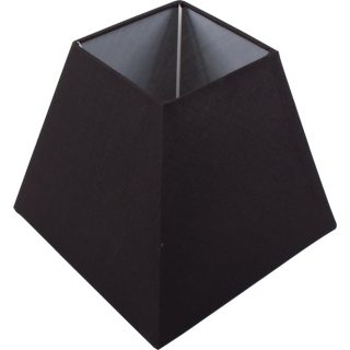 Abat-jour IRLANDES quadrado prisma pequeno com encaixe E27 C.17xL.17xAlt.14cm preto