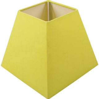 Abat-jour IRLANDES quadrado prisma pequeno com encaixe E27 C.17xL.17xAlt.14cm verde