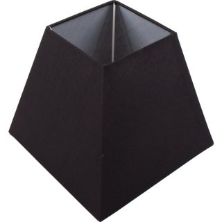 Abat-jour IRLANDES quadrado prisma grande com encaixe E27 C.22xL.22xAlt.18,5cm preto