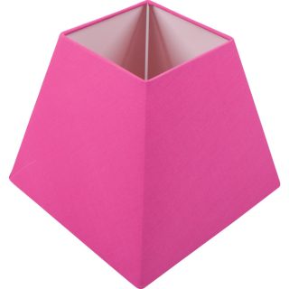 Abat-jour IRLANDES quadrado prisma grande com encaixe E27 C.22xL.22xAlt.18,5cm rosa